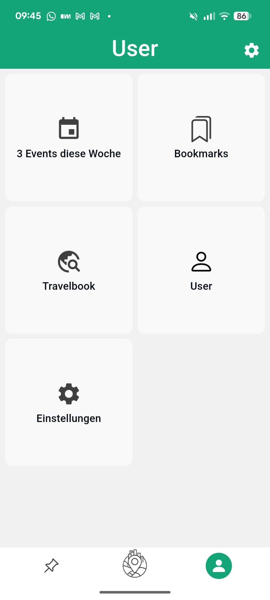 User Übersicht