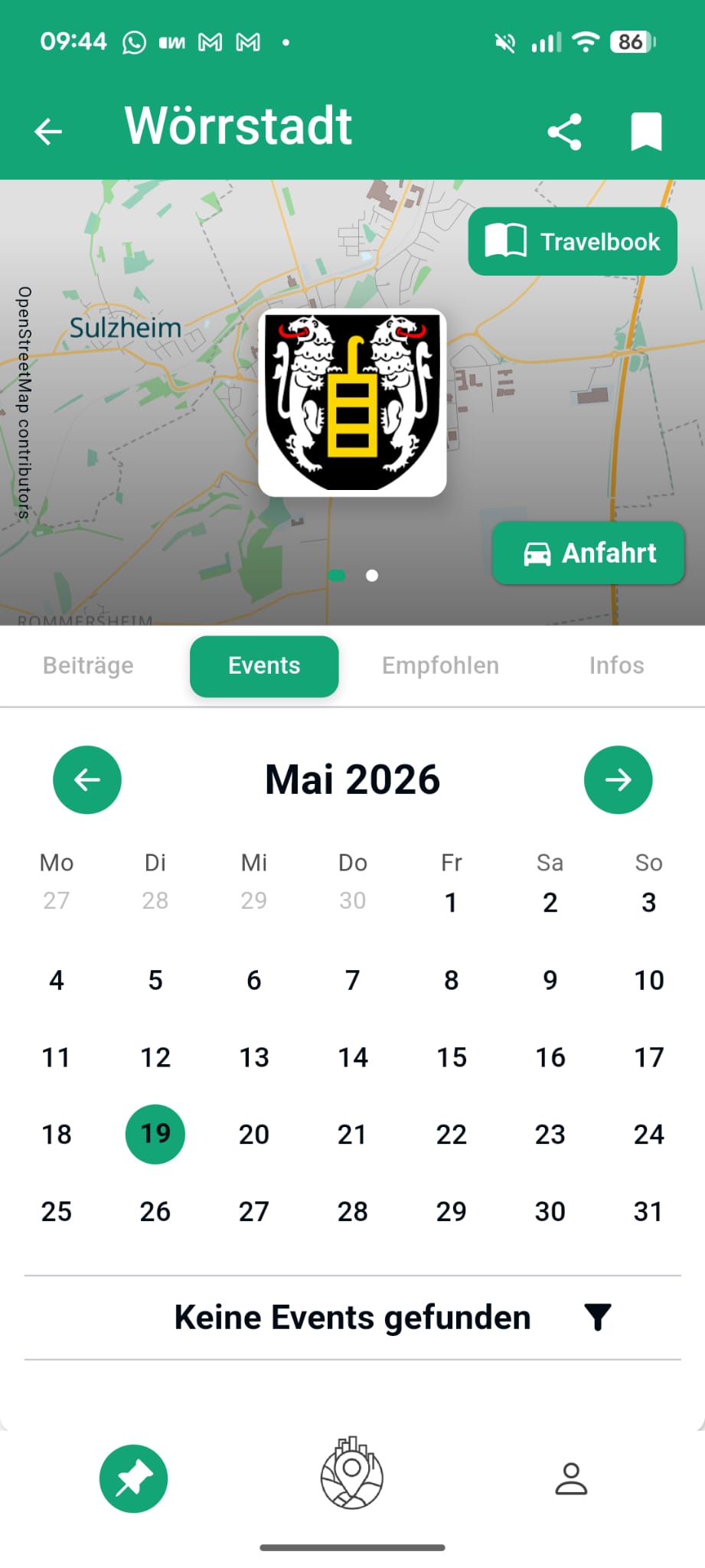 Stadt Detail Kalender